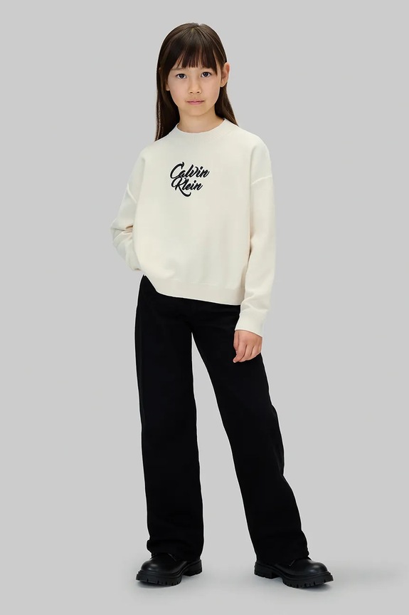 Κοριτσίστικα Παιδικό πουλόβερ Calvin Klein Jeans IG0IG03026.9BYA μπεζ