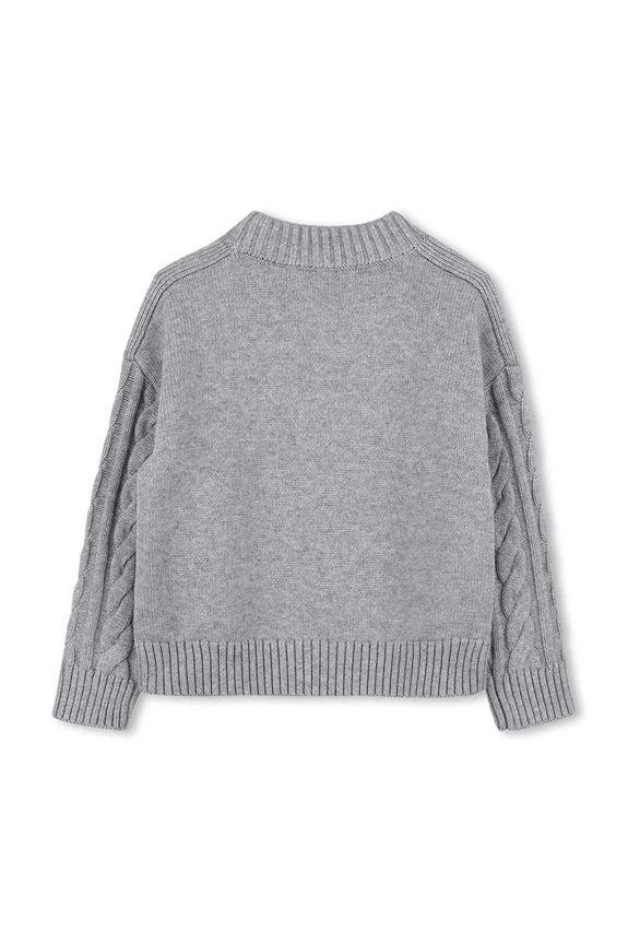Detský sveter Michael Kors R30465.126.150 sivá AW25