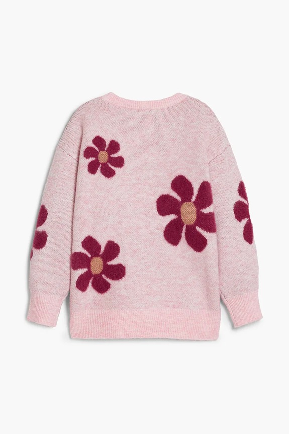 Desigual sweter z domieszką wełny dziecięcy 25WGJF02 różowy AW25