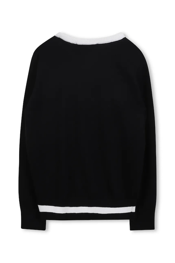 Karl Lagerfeld pulover pentru copii din amestec de cașmir Z30936.114.150 negru AW25
