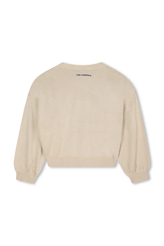 Dziewczynka Karl Lagerfeld sweter dziecięcy Z30937.114.150 beżowy