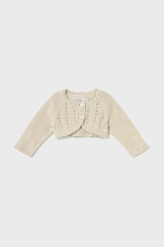 Mayoral Newborn cardigan bebe 307.2K.Newborn.9BYA bej AW25