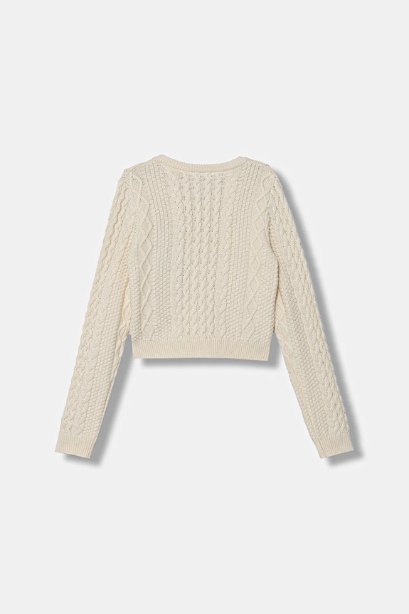 Guess gyerek gyapjúkeverékből készült pulóver J5BR14.Z37L1.9BYA bézs AW25