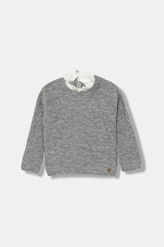 Guess sweter z domieszką wełny dziecięcy z domieszką wełny szary J5BR21.Z1140.9BYA