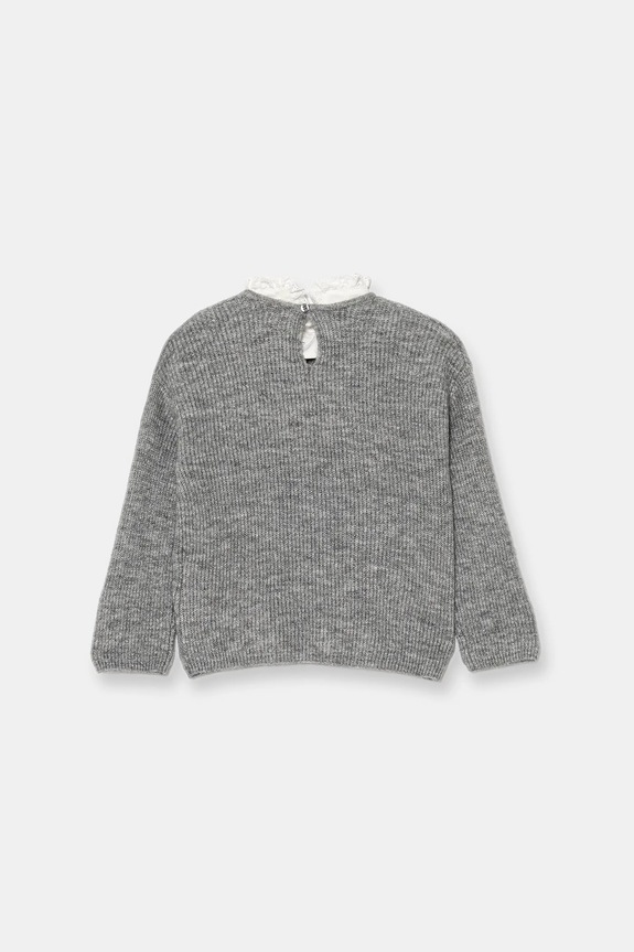 Guess sweter z domieszką wełny dziecięcy J5BR21.Z1140.9BYA szary AW25