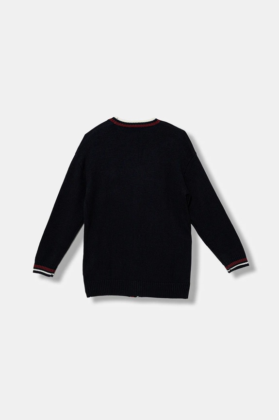 Dječji kardigan s dodatkom vune Guess J5BR22.Z1152.9BYA mornarsko plava AW25