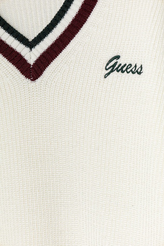 Dziewczynka Guess sweter z dodatkiem wełny dziecięcy J5BR23.Z1152.9BYA beżowy