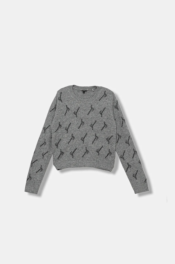 Guess sweter z wełną dziecięcy cienka szary J5BR28.Z0870.9BYA