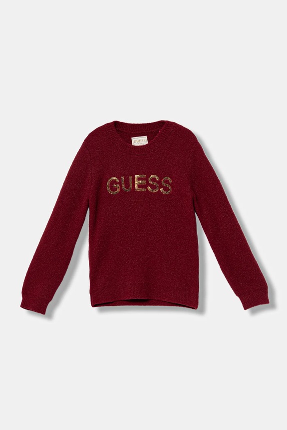 Guess sweter dziecięcy aplikacja czerwony K5BR00.Z3220.9BYA