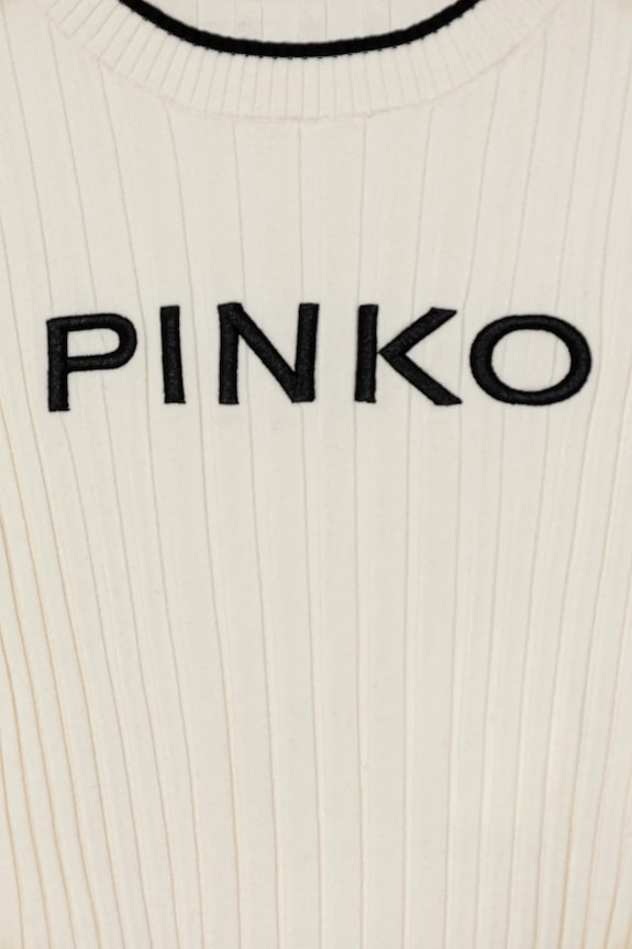 Dziewczynka Pinko sweter dziecięcy KFMA020.C.FL089 beżowy