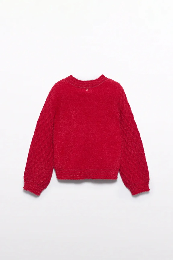 Κοριτσίστικα Παιδικό πουλόβερ Abel&Lula 5827.2.Mini.9BYA κόκκινο