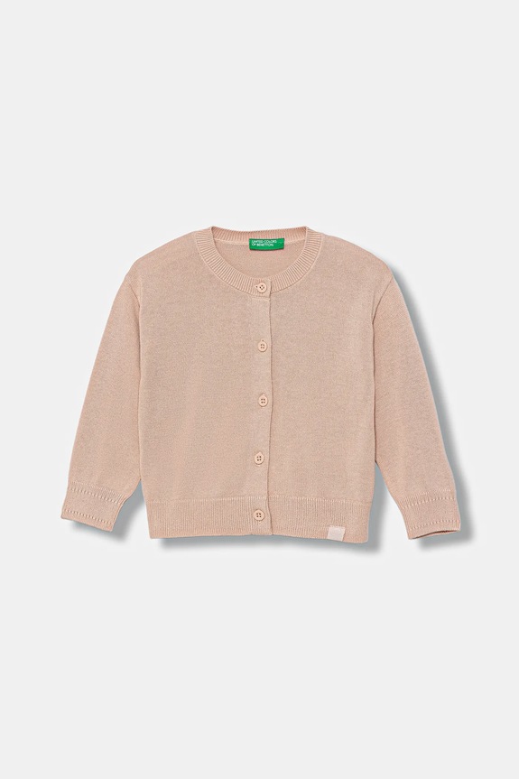 Detský sveter United Colors of Benetton tenká ružová 19DKG500R.P.seasonal