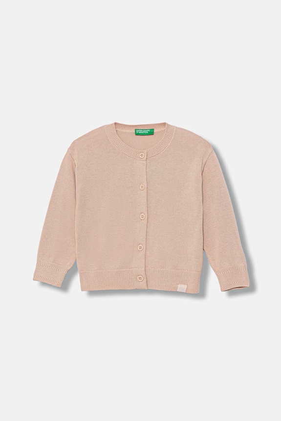 Detský sveter United Colors of Benetton tenká ružová 19DKG500R.P.seasonal