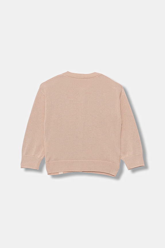 Detský sveter United Colors of Benetton 19DKG500R.P.seasonal ružová AW25