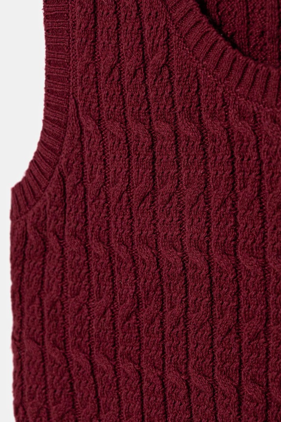 Dievča Detská vesta United Colors of Benetton 1D32C108Y.G.seasonal burgundské