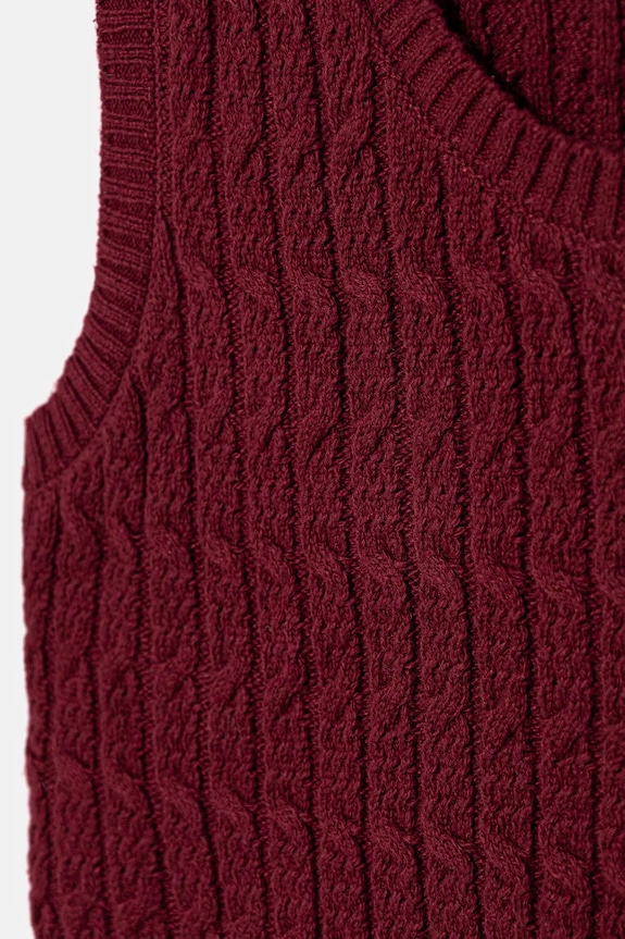 Dievča Detská vesta United Colors of Benetton 1D32C108Y.G.seasonal burgundské