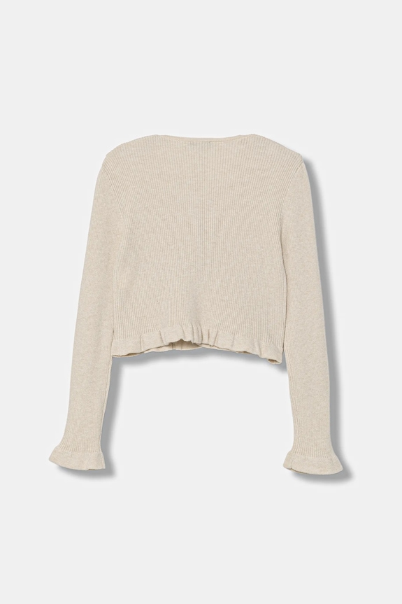 Dječji kardigan s dodatkom vune United Colors of Benetton 1J1CC601V.G.seasonal bež AW25