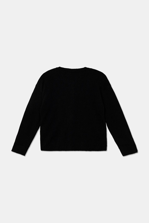 United Colors of Benetton cardigan de lână 126WC500X.G.seasonal negru AW25