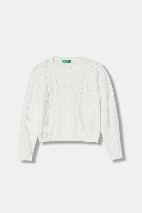 United Colors of Benetton maglione medio spessore bianco 16CLG1010.P.seasonal