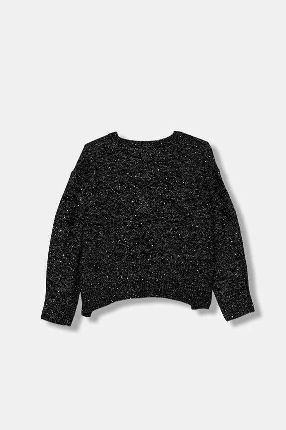 Dječji pulover s postotkom vune United Colors of Benetton 1VPUC108V.G.seasonal crna AW25