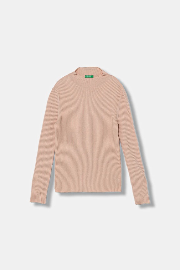 United Colors of Benetton pulover copii uni roz 1Y7QC200P.G.seasonal