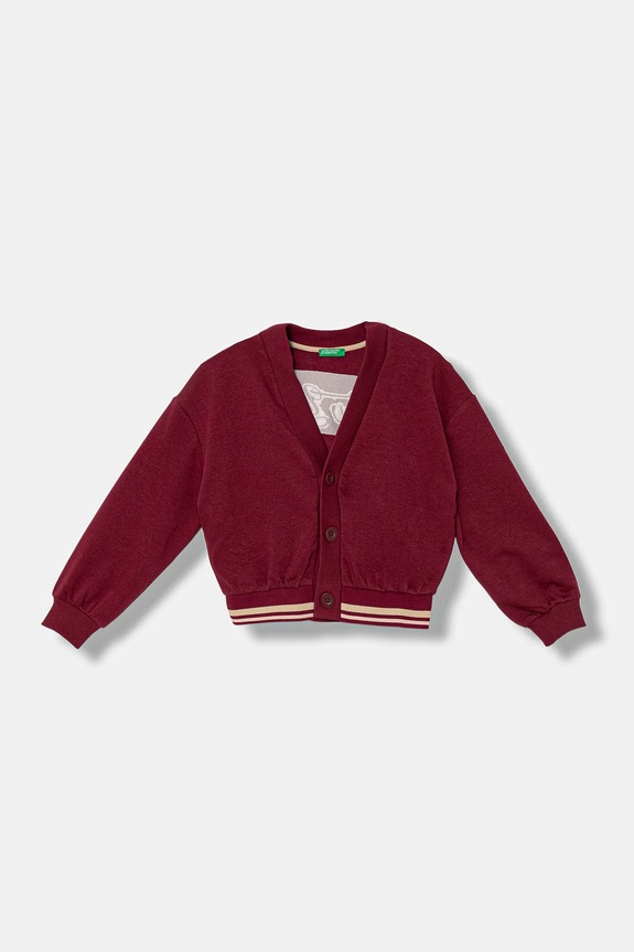 Detský sveter United Colors of Benetton tenká burgundské 32N4C600J.G.seasonal
