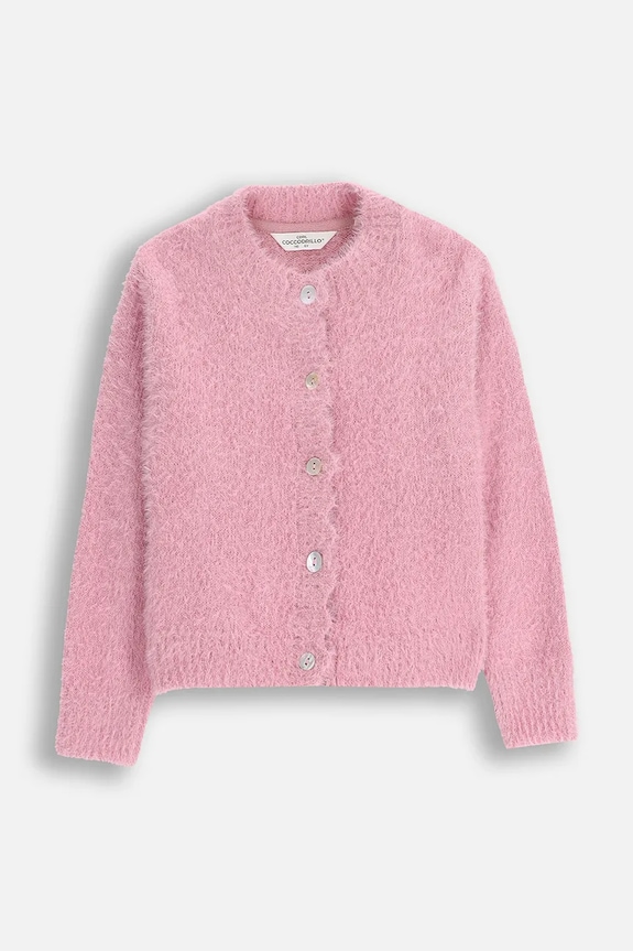 Coccodrillo cardigan copii ZC5172201FGK roz AW25