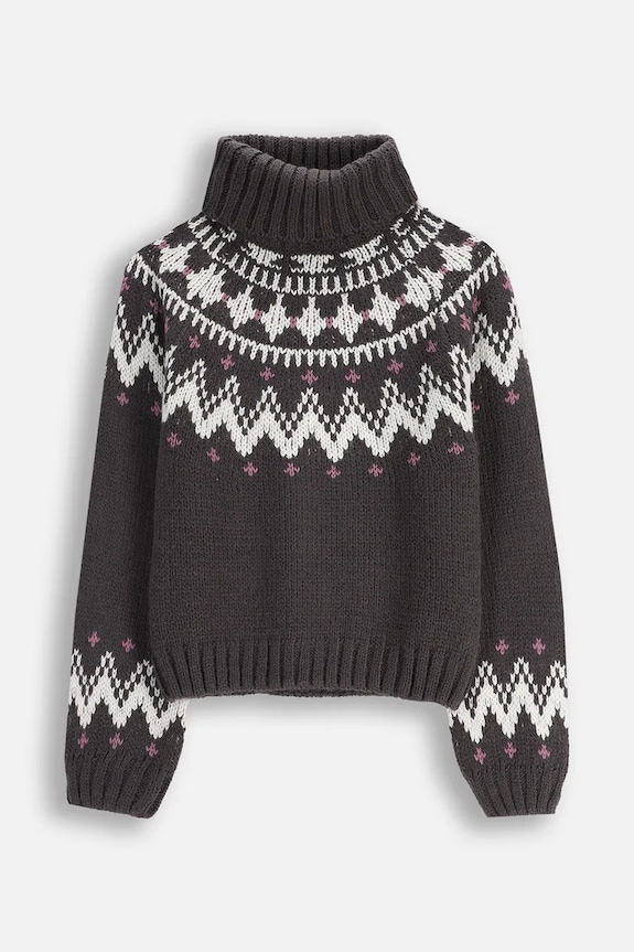 Detský sveter Coccodrillo ZC5172501WGJ čierna AW25