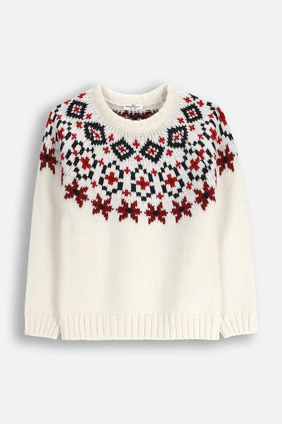 Coccodrillo sweter dziecięcy ZC5172102EJG beżowy AW25