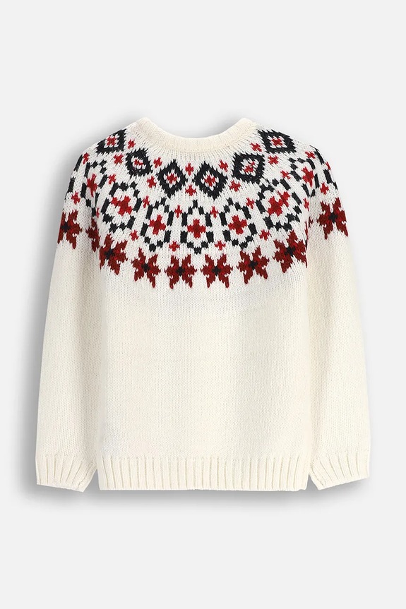 Dziewczynka Coccodrillo sweter dziecięcy ZC5172102EJG beżowy