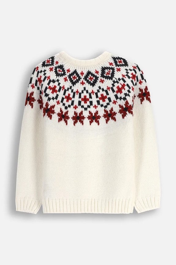 Dziewczynka Coccodrillo sweter dziecięcy ZC5172102EJG beżowy