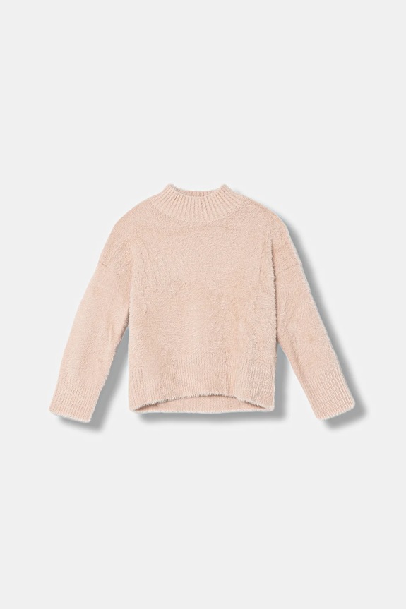 United Colors of Benetton pulover copii uni roz 19BAC200I.G.reproposed