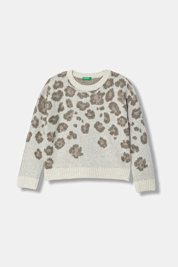 Παιδικό πουλόβερ United Colors of Benetton άλλο μπεζ 1SJFQ109H.G.Seasonal