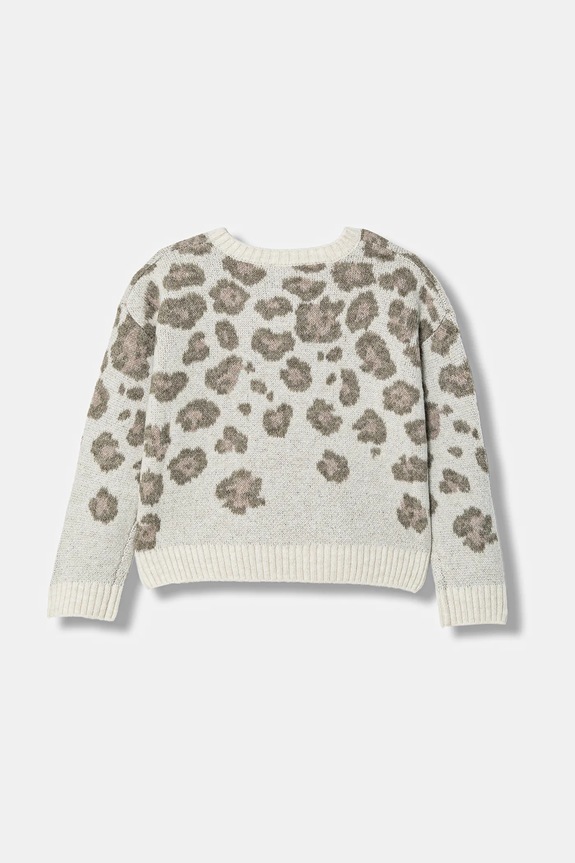 Παιδικό πουλόβερ United Colors of Benetton 1SJFQ109H.G.Seasonal μπεζ AW25