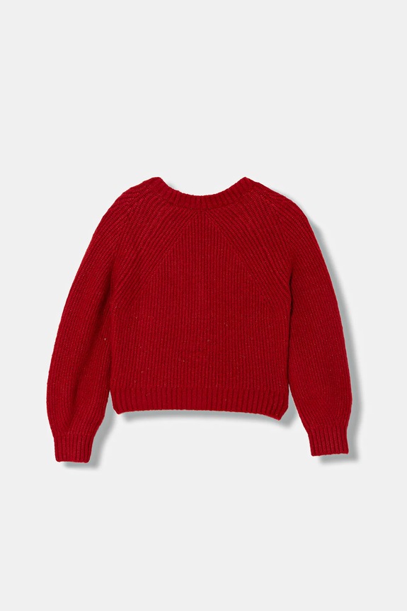United Colors of Benetton cardigan copii 1RG7C601Y.G.Seasonal rosu AW25