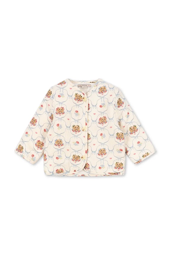 Konges Sløjd kurtka bawełniana dziecięca COCO PADDED JACKET KS103759.9BYA beżowy AW25