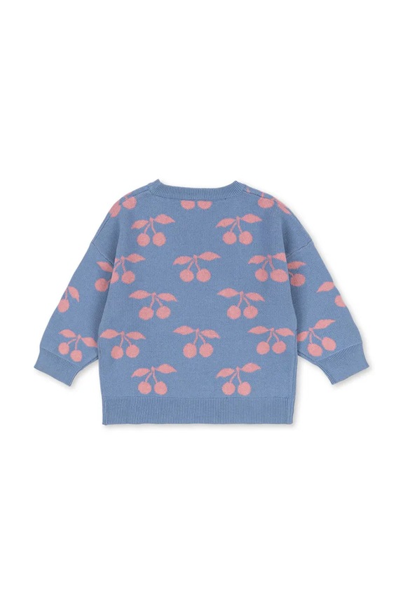 Παιδικό βαμβακερό πουλόβερ Konges Sløjd LAPIS KNIT SWEATER GOTS KS103856.9BYA μωβ AW25