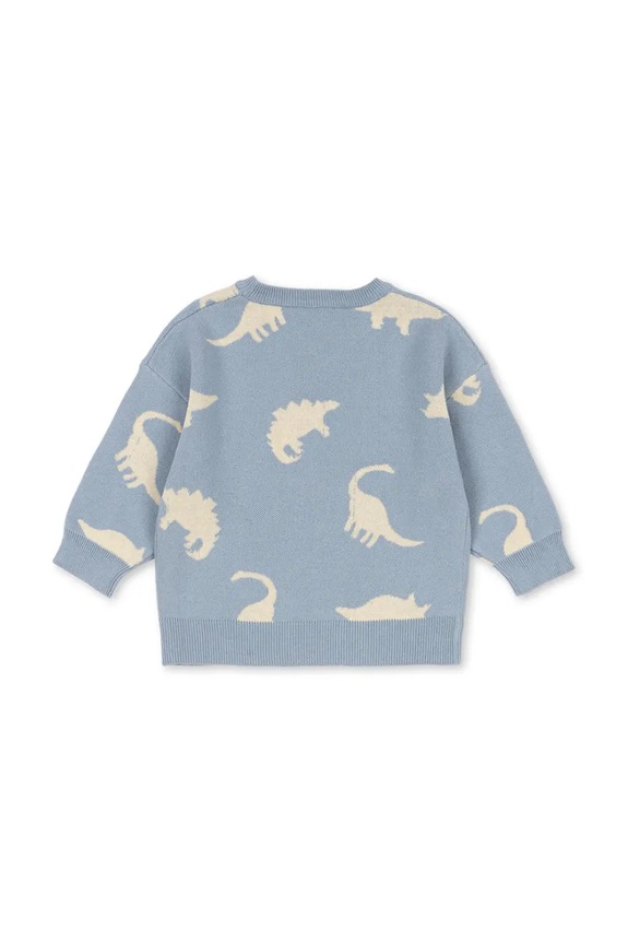 Konges Sløjd gyerek pamut pulóver LAPIS KNIT SWEATER GOTS KS103856.9BYA szürke AW25