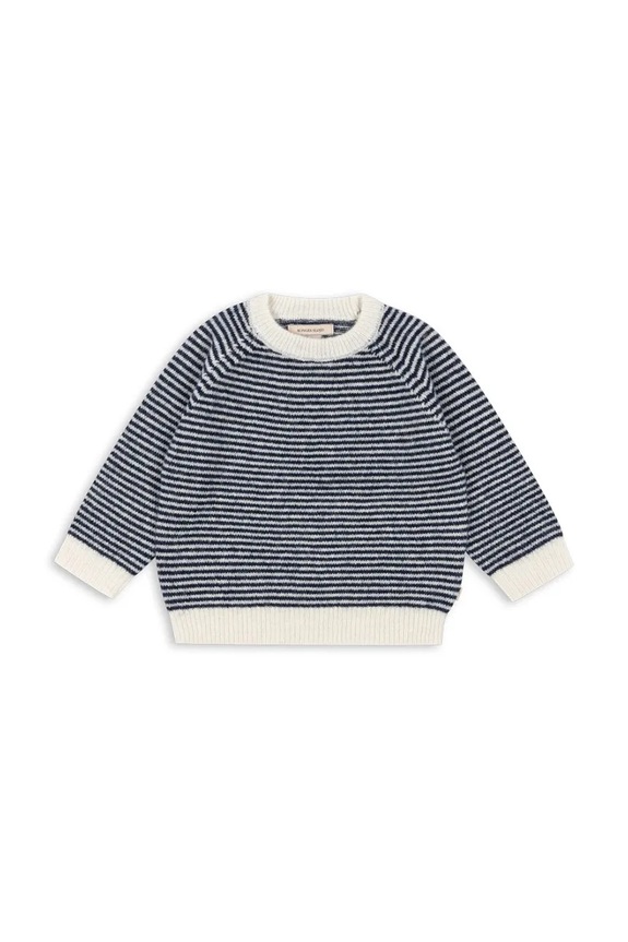 Konges Sløjd gyerek pulóver BERLE KNIT SWEATER közepesen vastag sötétkék KS103718.9BYA