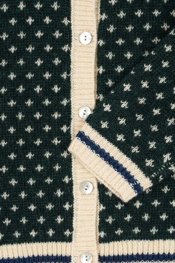 Konges Sløjd gyerek kardigán BILLI KNIT CARDIGAN zöld KS103726.9BYA