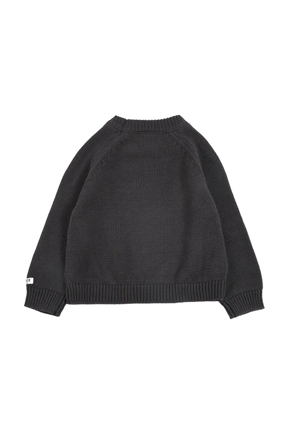 Donsje pulover din bumbac pentru bebeluși Loeke Sweater Koala 3037803 negru AW25