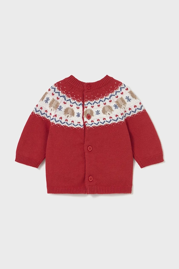 Chłopiec Mayoral Newborn sweter z domieszką wełny niemowlęcy 2336.1Q.Newborn.9BYA bordowy