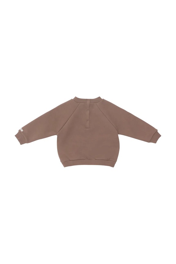 Băieți Donsje hanorac de bumbac pentru bebelusi Foppe Sweater Stags 3042102 maro