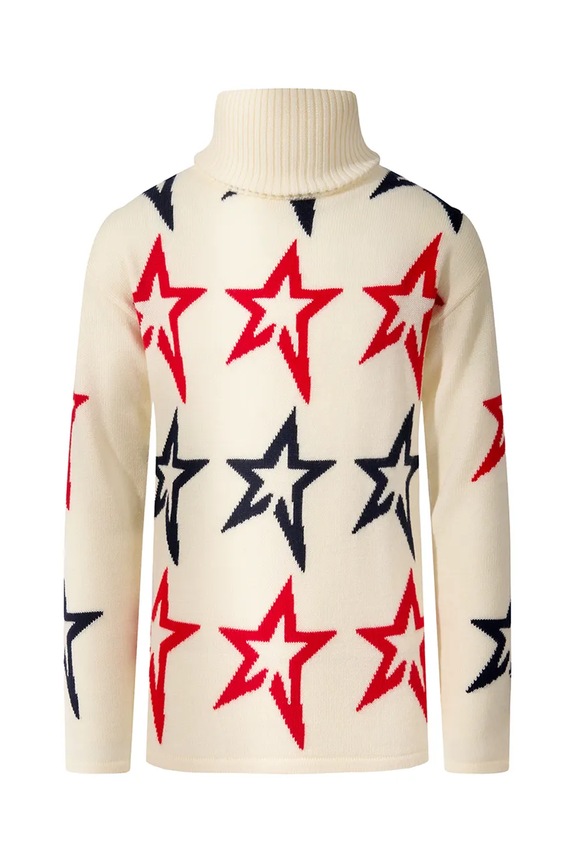 Παιδικό μάλλινο πουλόβερ Perfect Moment star dust sweater K6000042 λευκό AW25