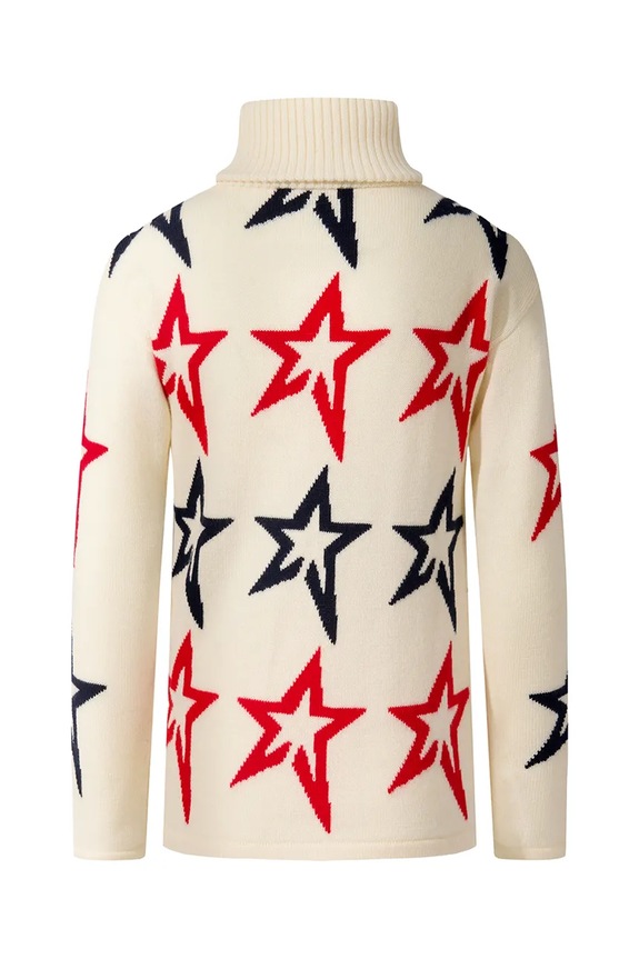 Αγορίστικα Παιδικό μάλλινο πουλόβερ Perfect Moment star dust sweater K6000042 λευκό