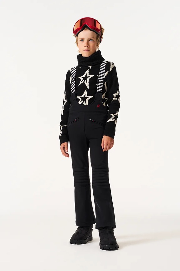 Perfect Moment sweter wełniany dziecięcy star dust sweater wełna czarny K6000042