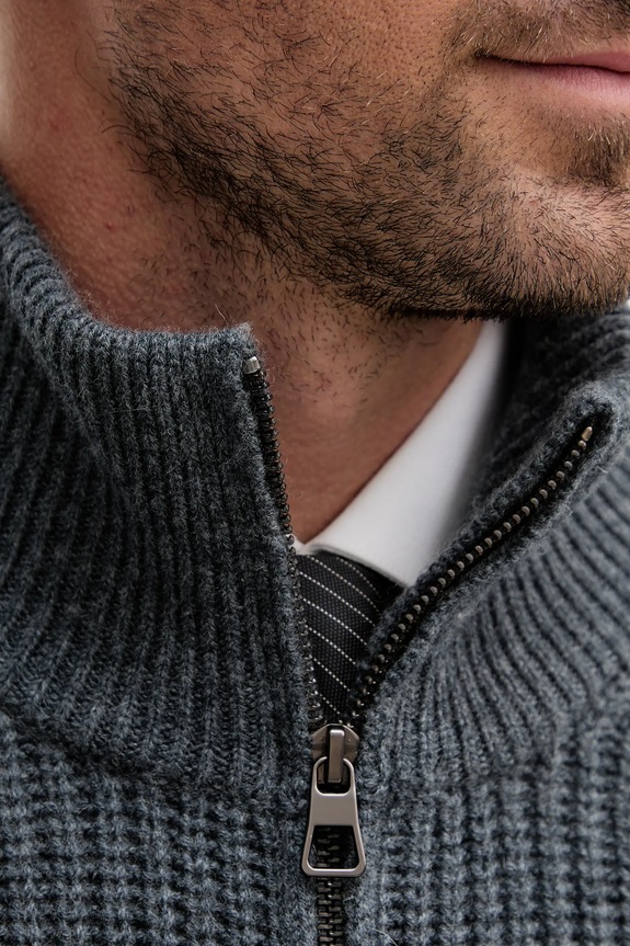 Вовняний светр BOSS BECKHAM X BOSS 50554340 сірий