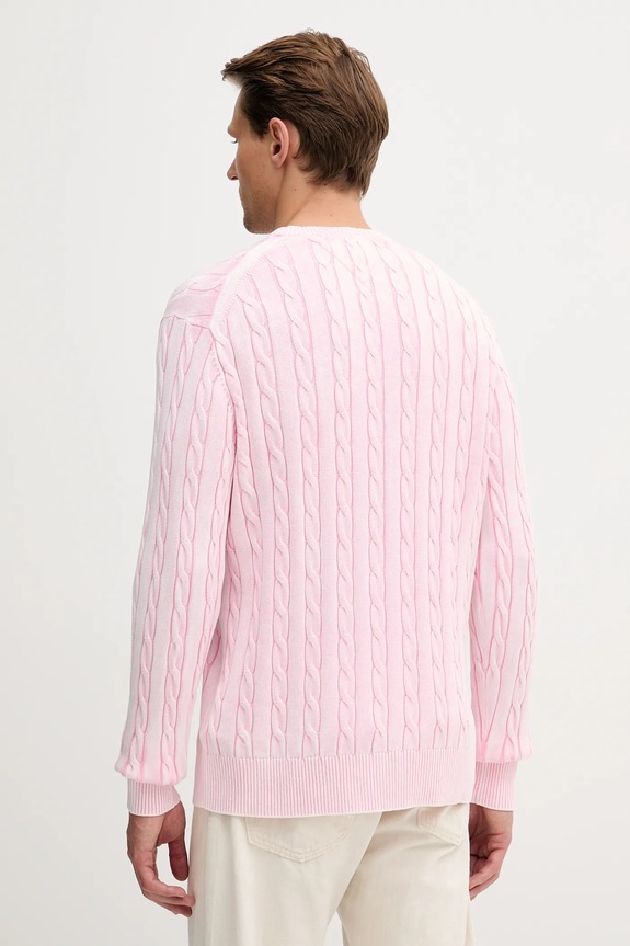 Odzież Tommy Hilfiger sweter bawełniany MW0MW39524 różowy