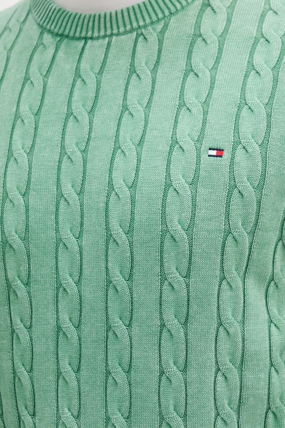 Bavlnený sveter Tommy Hilfiger MW0MW39524 zelená