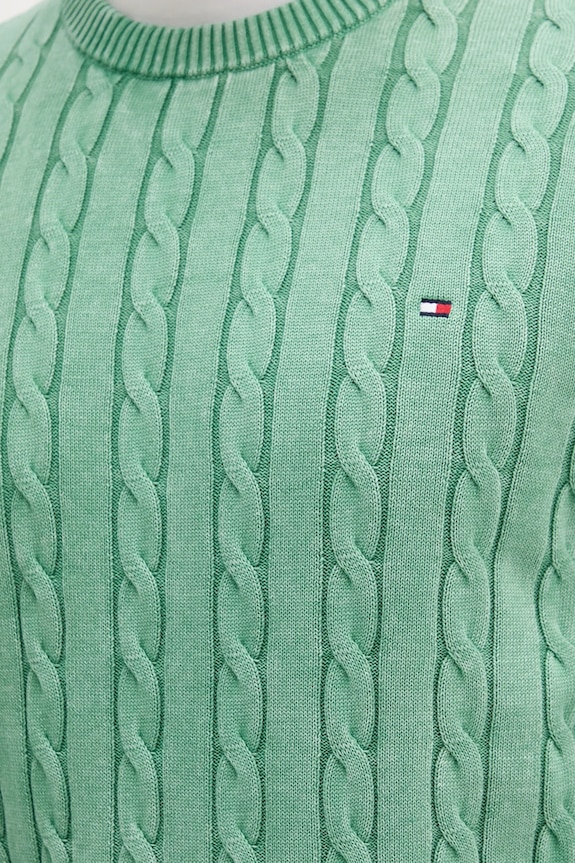 Bavlnený sveter Tommy Hilfiger MW0MW39524 zelená